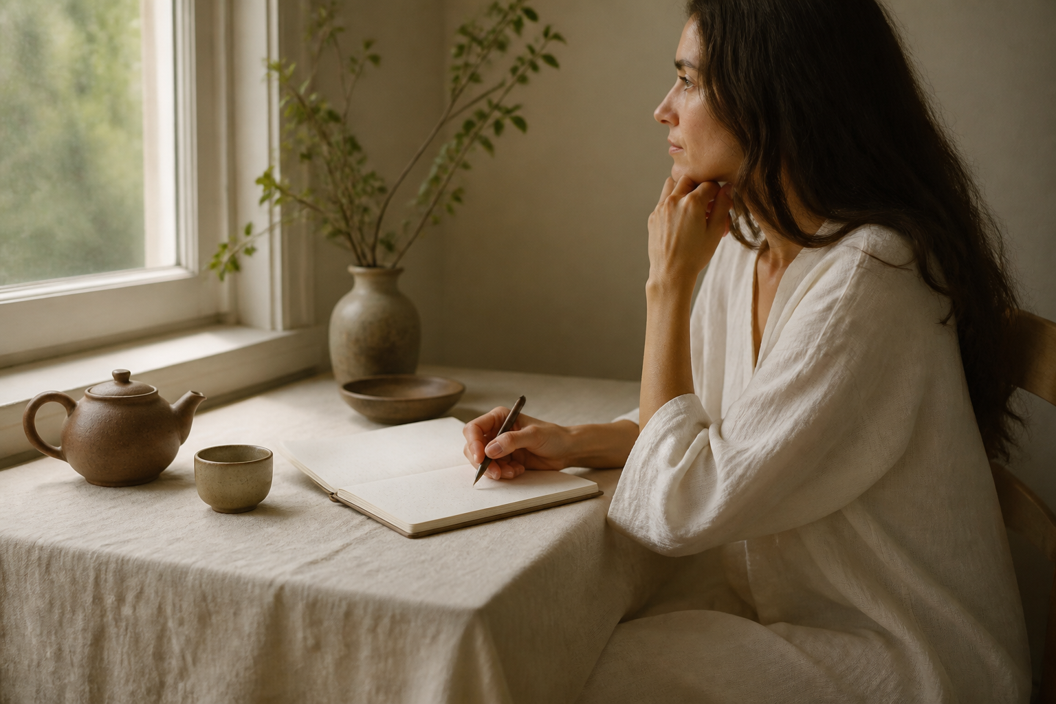 Quiet morning longevity ritual