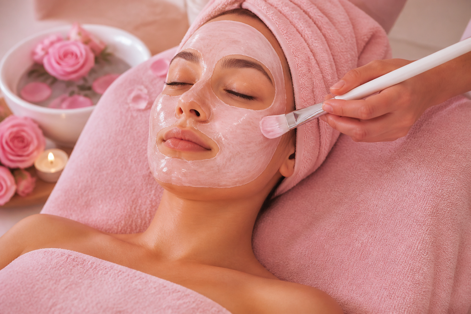 Rose Spa lifestyle moment in soft wellness suite