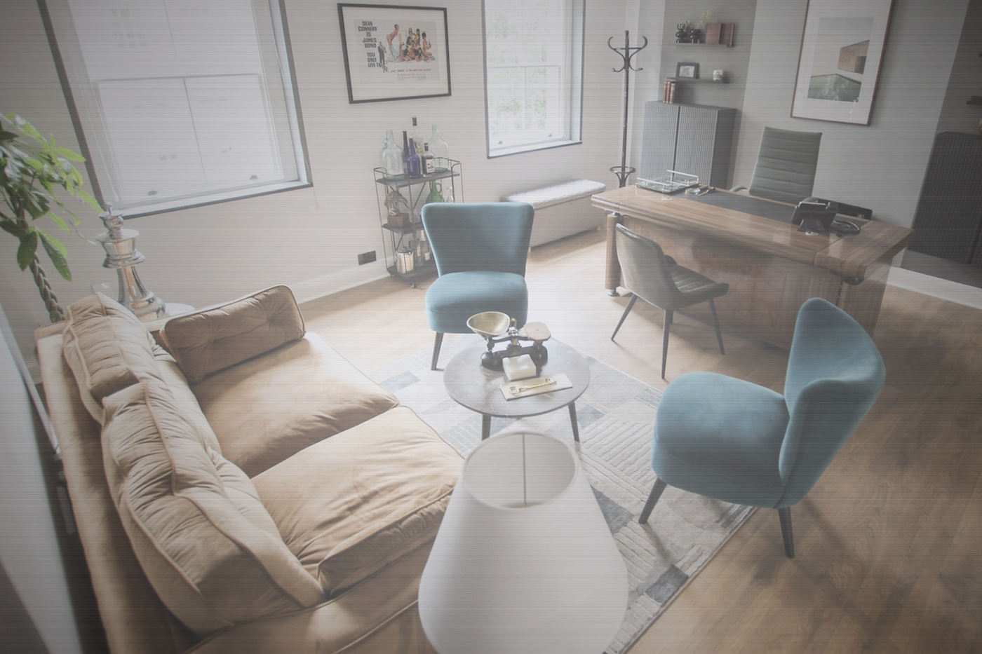 Coral clinic-forward wellness atmosphere