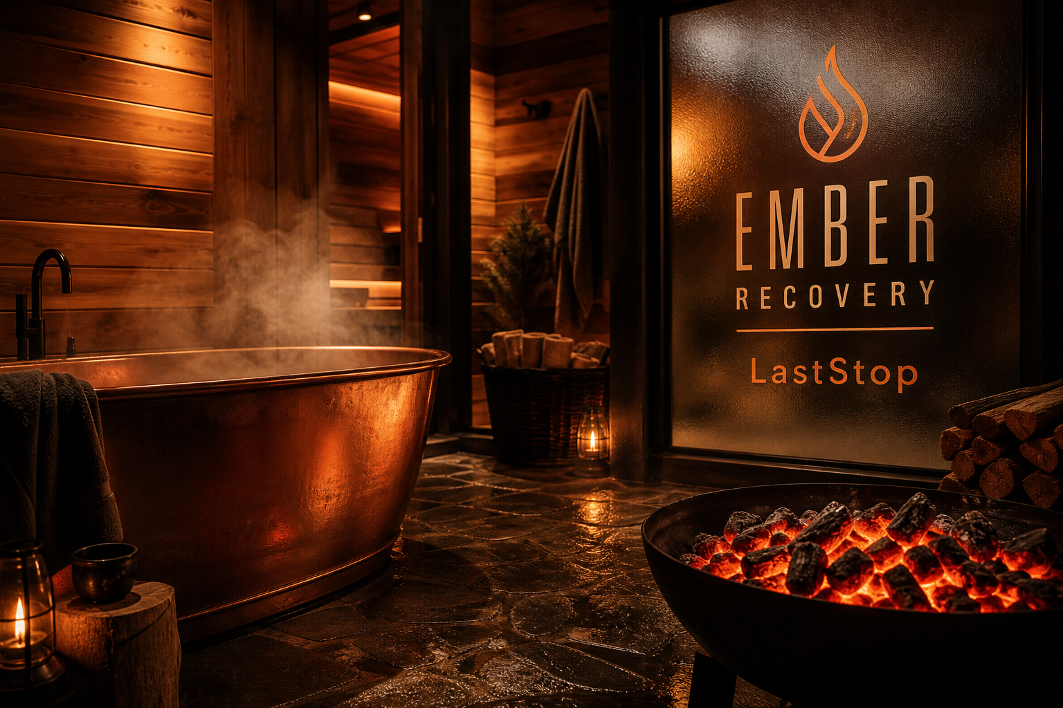 Ember copper spa atmosphere