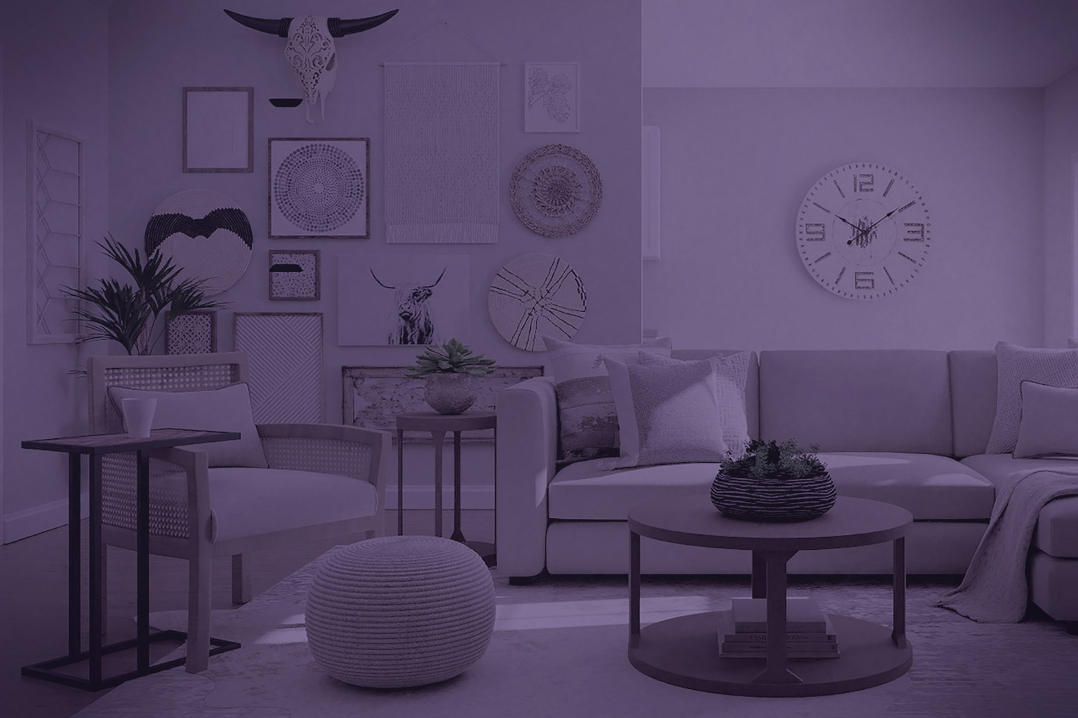 Violet Wall + Silver Trim lifestyle